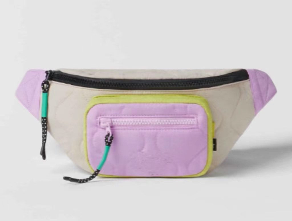 Colorful nylon waist bag