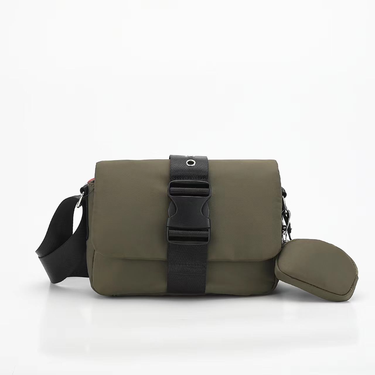 CHIC CHIC CROSSBODY BAGS NYLON WITH PU and high quality webbing neutral