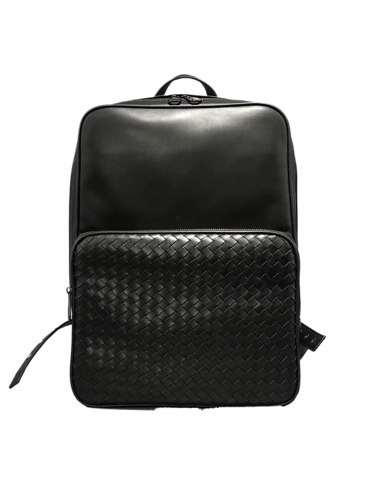 Weaving pu backpack fashion bag official